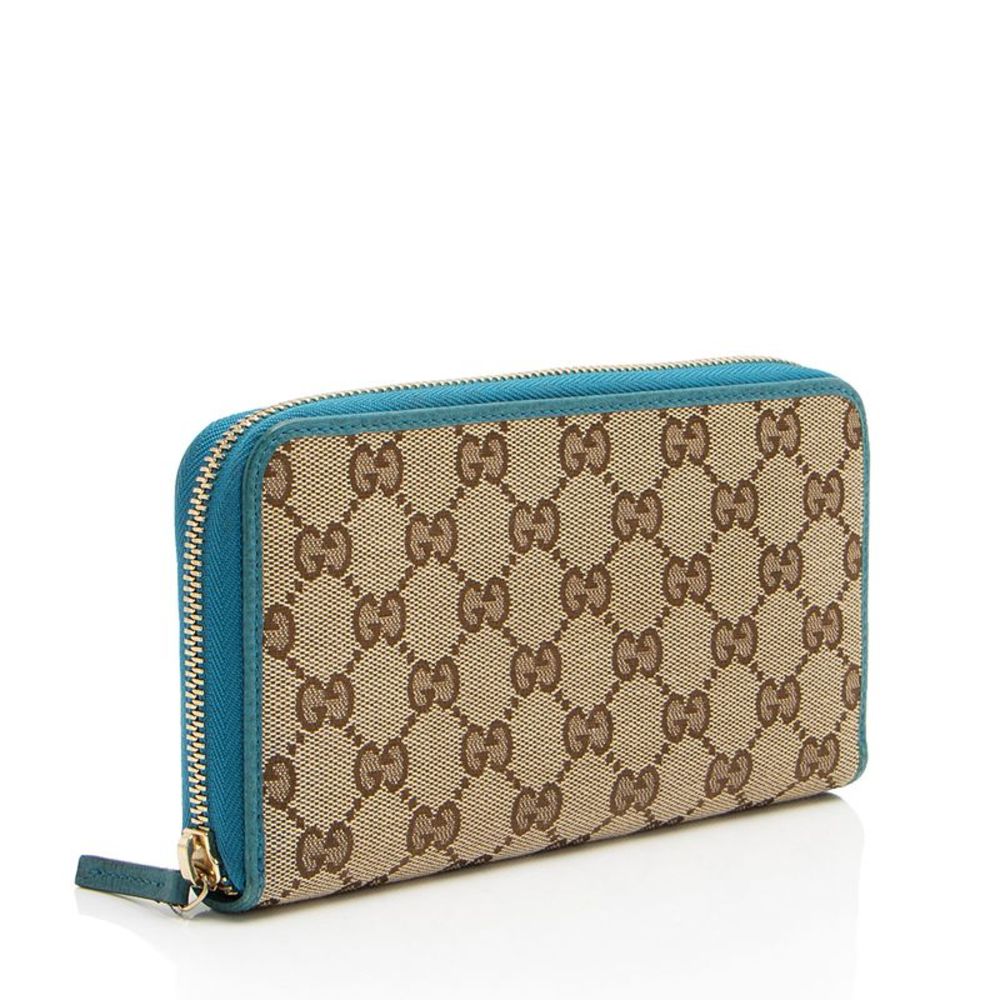 Gucci GG Canvas Zip Around Wallet - Picture 2 of 10